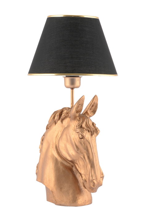 Opviq Lámpara de mesa Horse - Negro y Dorado Opviq Lámpara de mesa Horse - Negro y Dorado